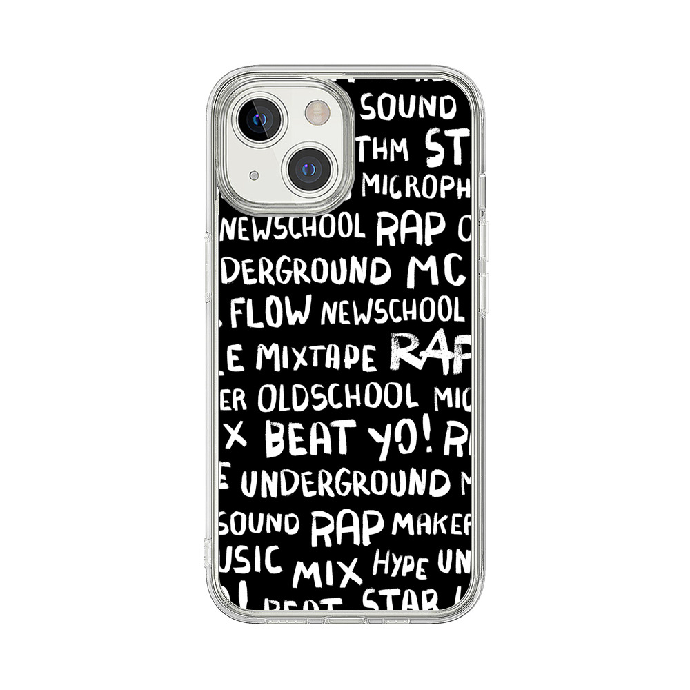 Rap Hip Hop Words Collage iPhone 13 Mini Case