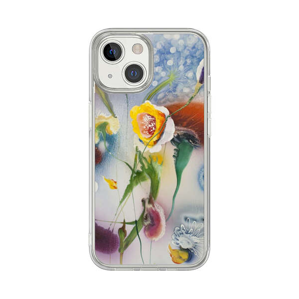 Abstract Colorful Flowers iPhone 13 Mini Case