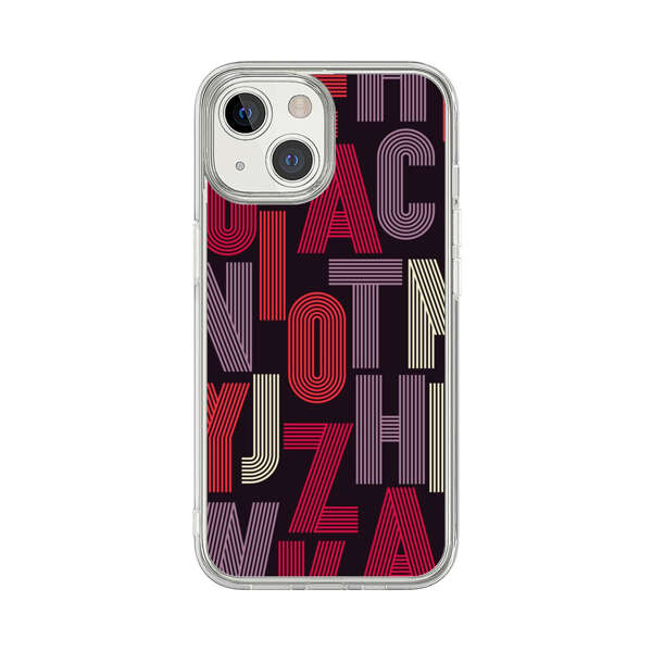 Abstract Letters Pattern iPhone 13 Mini Case