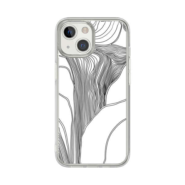 Abstract Line Art Design iPhone 13 Mini Case