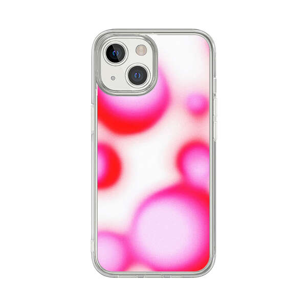 Abstract Pink and Red Blurry Circles iPhone 13 Mini Case