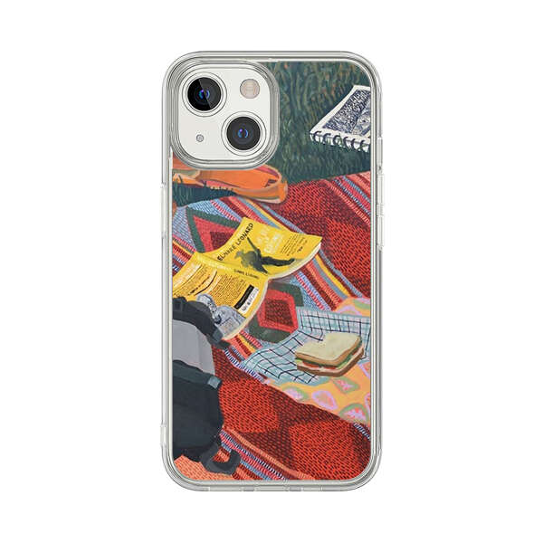 Charming Picnic Scene with Blanket and Food iPhone 13 Mini Case