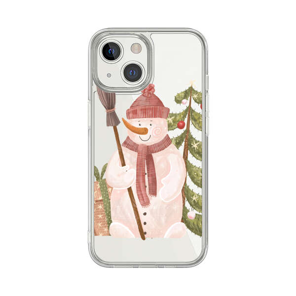 Charming Winter Snowman Illustration iPhone 13 Mini Case