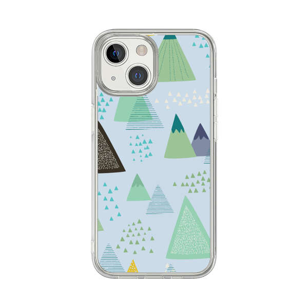 Colorful Abstract Mountain Pattern iPhone 13 Mini Case