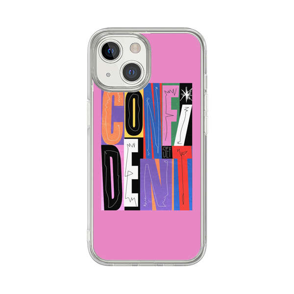 Confident Bold Colorful Typography iPhone 13 Mini Case