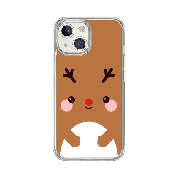 Cute Minimalist Reindeer Cartoon iPhone 13 Mini Case