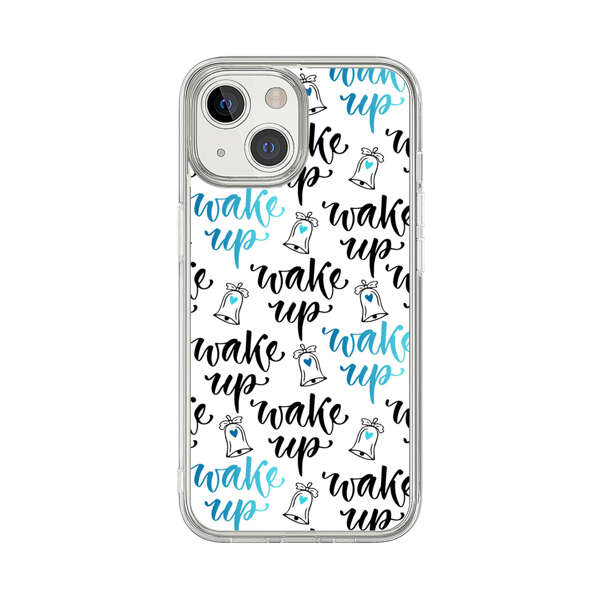 Motivational wake up call lettering pattern iPhone 13 Mini Case