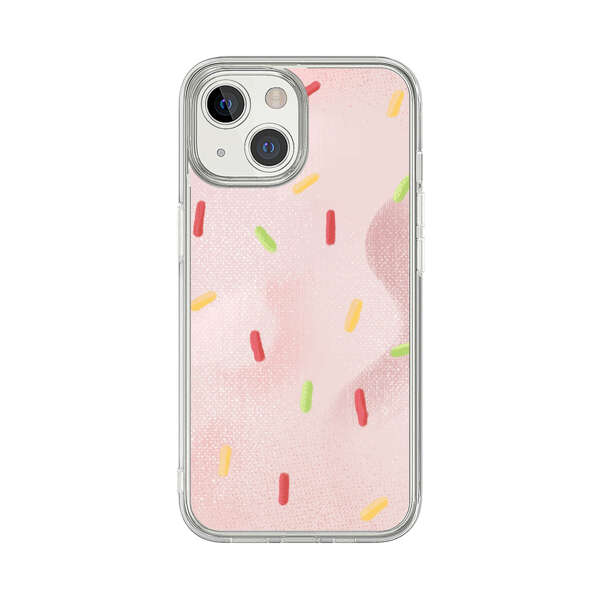 Pastel Pink Sprinkles Pattern iPhone 13 Mini Case