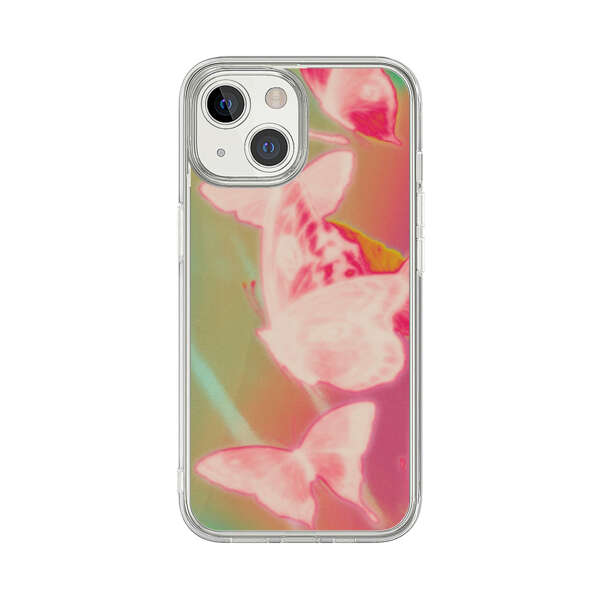 Pink Butterflies Dreamy Colorful Background iPhone 13 Mini Case