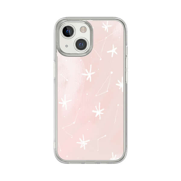 Pink Stars and Constellation Pattern iPhone 13 Mini Case