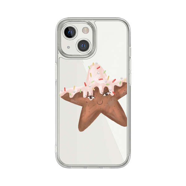 Smiling Gingerbread Star Cookie iPhone 13 Mini Case