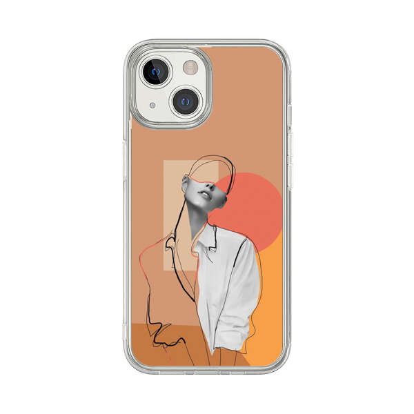 Stylish Abstract Portrait Art iPhone 13 Mini Case