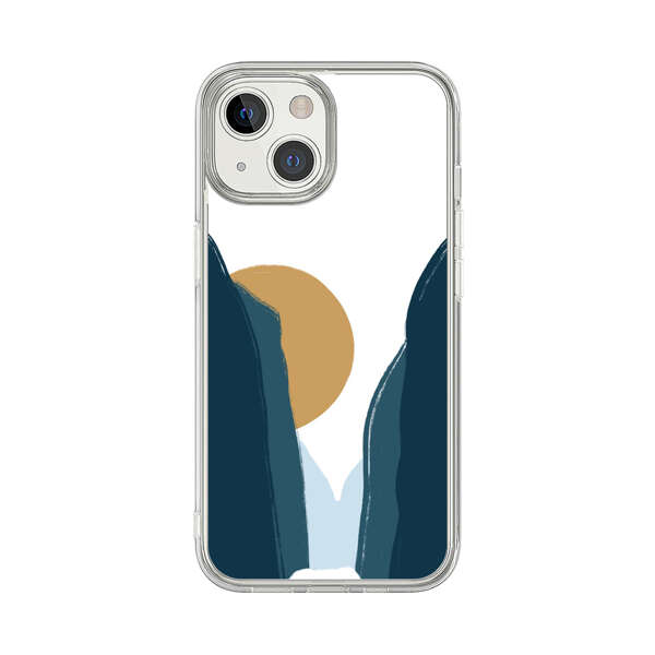 Sunset Between Dark Cliffs iPhone 13 Mini Case