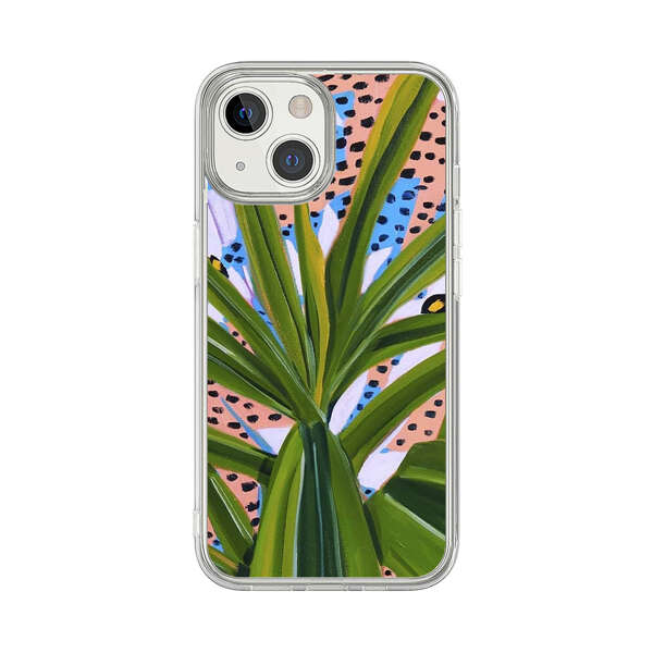 Tropical Leaves Abstract Pattern iPhone 13 Mini Case