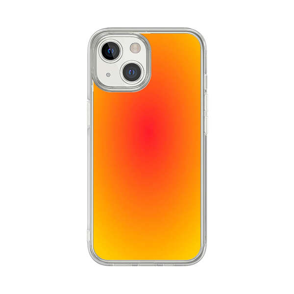 Vibrant Red Focal Point with Yellow Gradient Background iPhone 13 Mini Case
