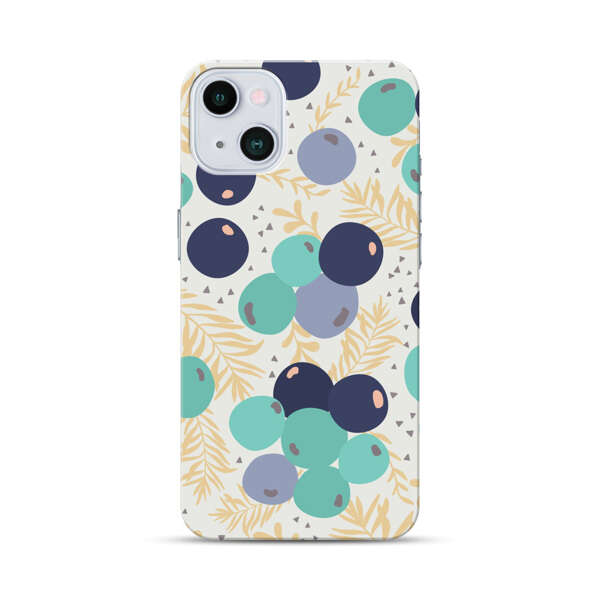 Abstract Berries Pattern iPhone 13 Mini Hard Case