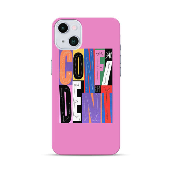 Confident Bold Colorful Typography iPhone 13 Mini Hard Case