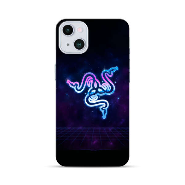 Glowing Neon Triple Snake iPhone 13 Mini Hard Case