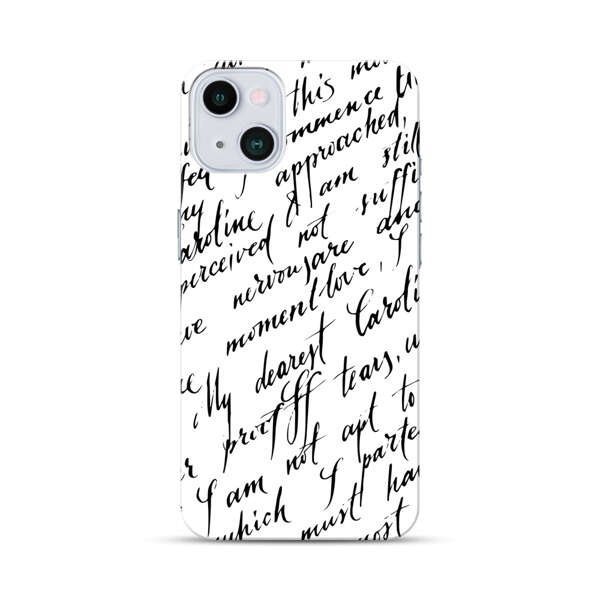 Handwritten Calligraphy iPhone 13 Mini Hard Case