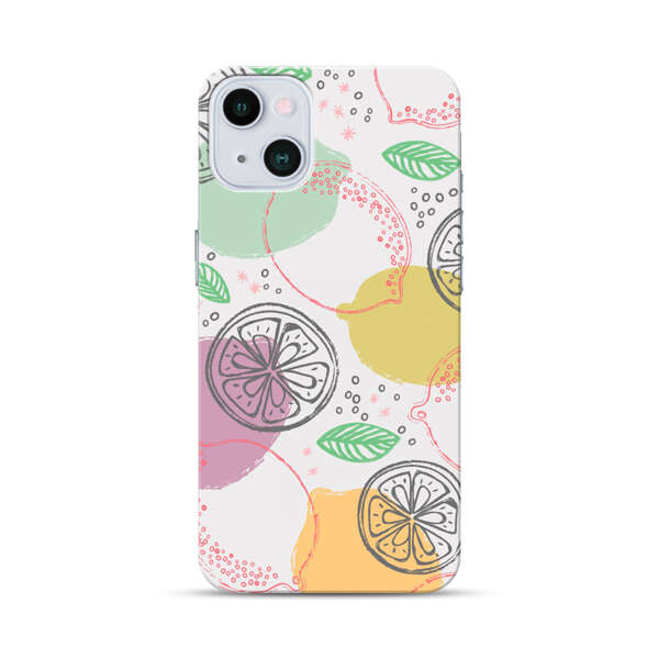 Lemon Colorful Abstract Pattern iPhone 13 Mini Hard Case
