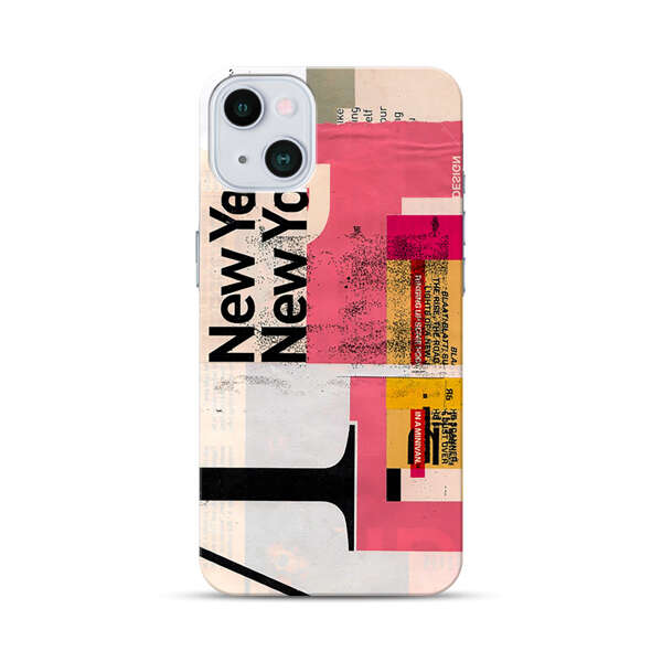 Modern Abstract Collage Artwork iPhone 13 Mini Hard Case