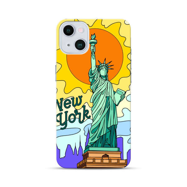 Statue of Liberty New York Artistic Sun iPhone 13 Mini Hard Case