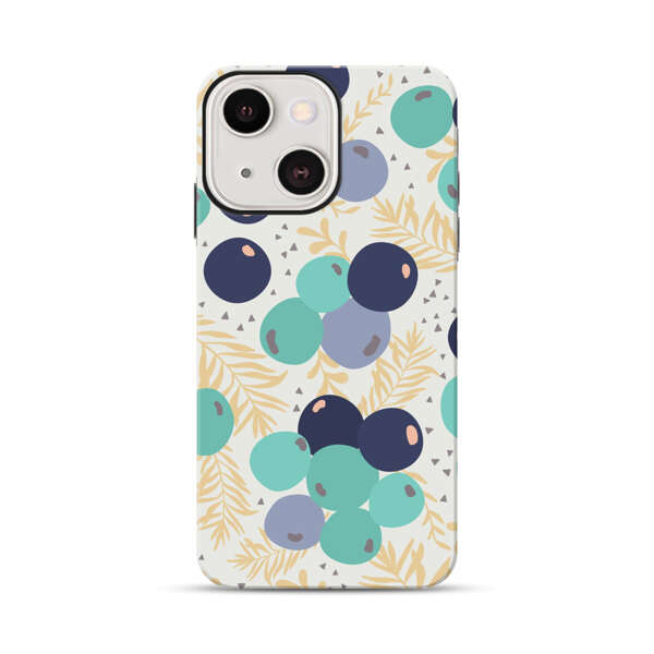 Abstract Berries Pattern iPhone 13 Mini Impact Case