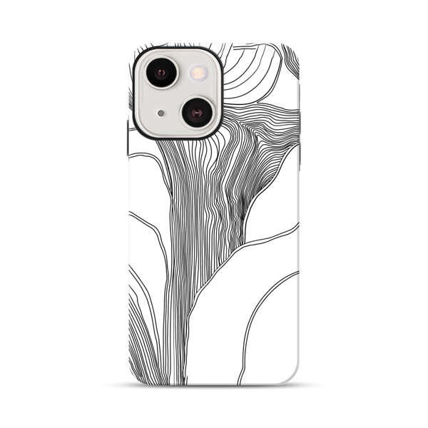 Abstract Line Art Design iPhone 13 Mini Impact Case