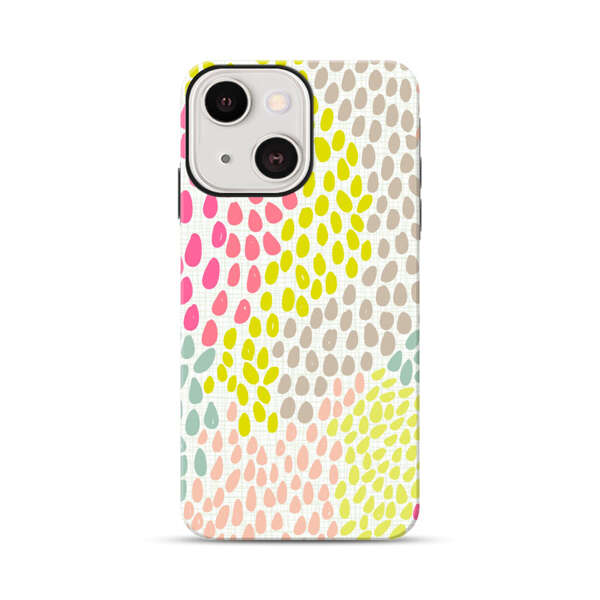 Colorful Abstract Teardrop Pattern iPhone 13 Mini Impact Case