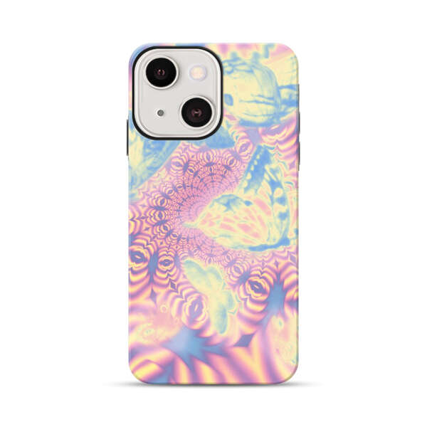 Ethereal Butterflies Psychedelic Swirl iPhone 13 Mini Impact Case
