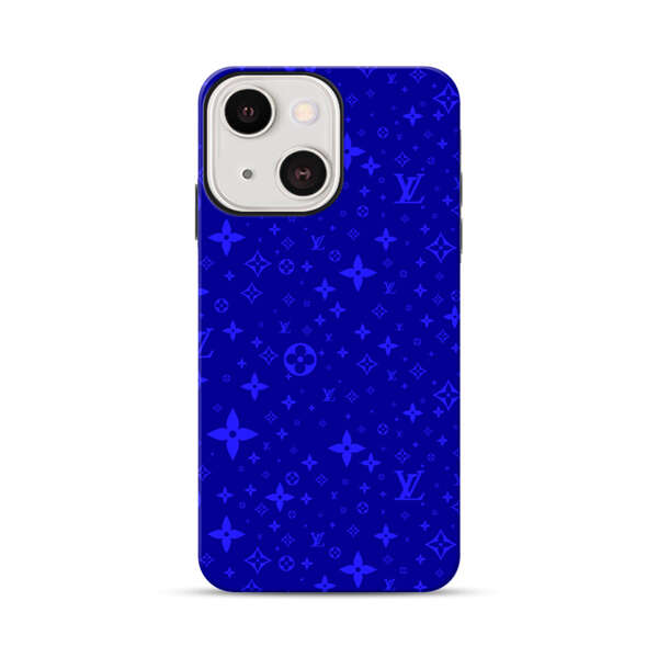 Luxury Blue Designer Pattern iPhone 13 Mini Impact Case