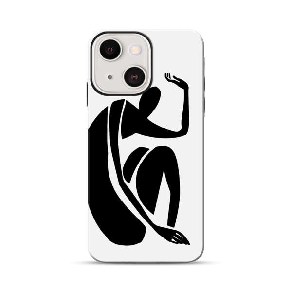 Minimalist Abstract Human Figure iPhone 13 Mini Impact Case