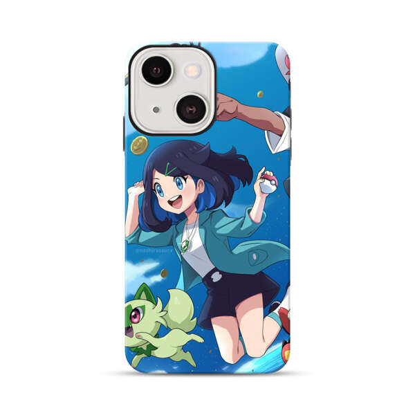 Vibrant Cartoon Characters Adventure iPhone 13 Mini Impact Case