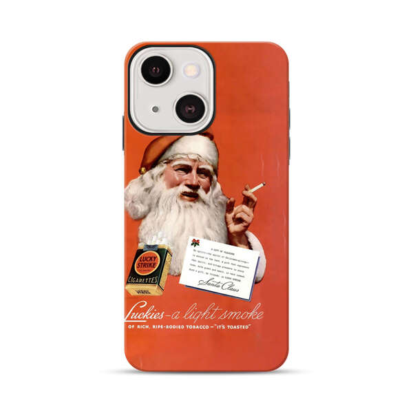 Vintage Santa Claus Smoking Lucky Strike Cigarettes Advertisement iPhone 13 Mini Impact Case