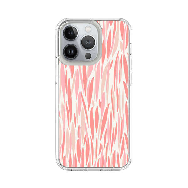 Abstract Coral Wavy Lines Pattern iPhone 13 Pro Case