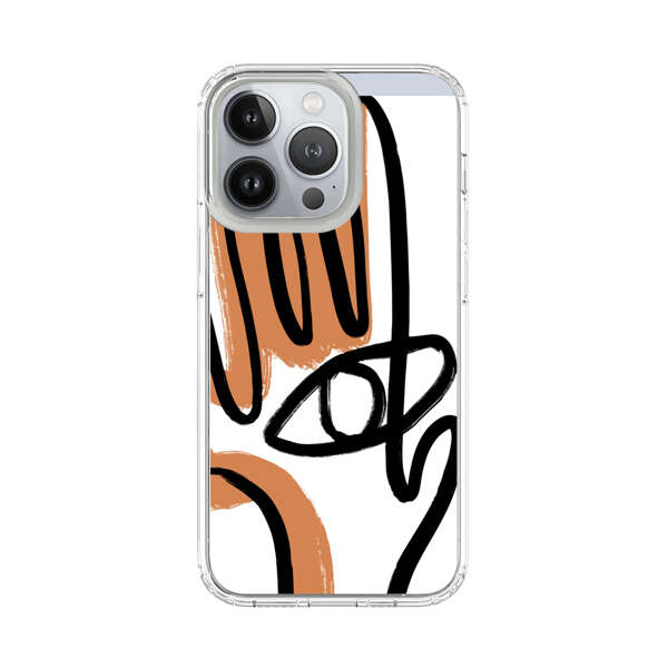 Abstract Minimalist Hand with Eye iPhone 13 Pro Case