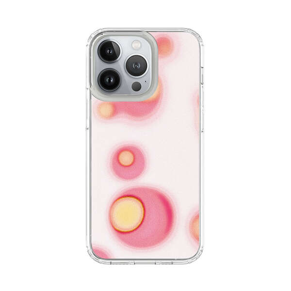 Abstract Pink and Yellow Blobs iPhone 13 Pro Case