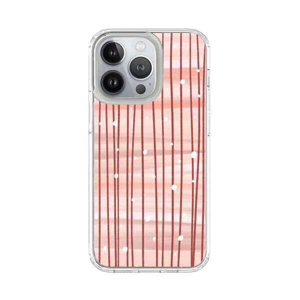 Abstract Vertical Lines Pink Pattern iPhone 13 Pro Case