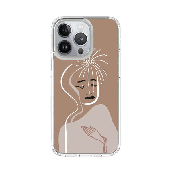 Artistic Abstract Portrait with Serene Face iPhone 13 Pro Case