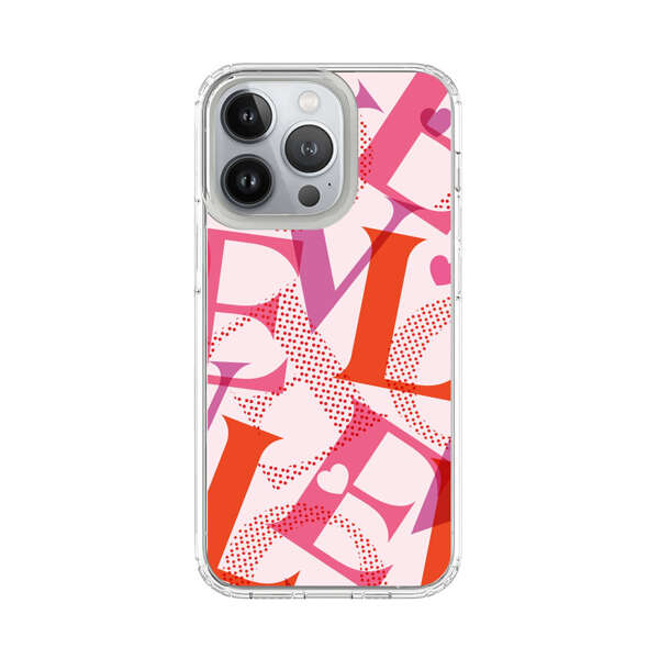 Love Colorful Letters Pattern iPhone 13 Pro Case