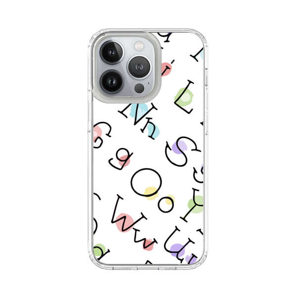 Playful Alphabet Pattern with Colorful Letters iPhone 13 Pro Case