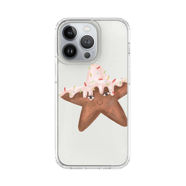 Smiling Gingerbread Star Cookie iPhone 13 Pro Case