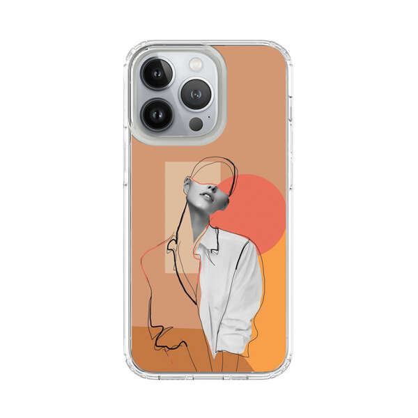 Stylish Abstract Portrait Art iPhone 13 Pro Case