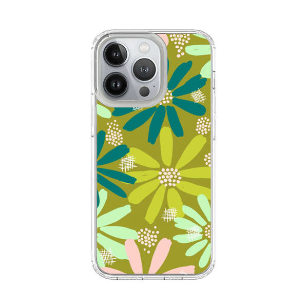 Vibrant Floral Daisy Pattern iPhone 13 Pro Case
