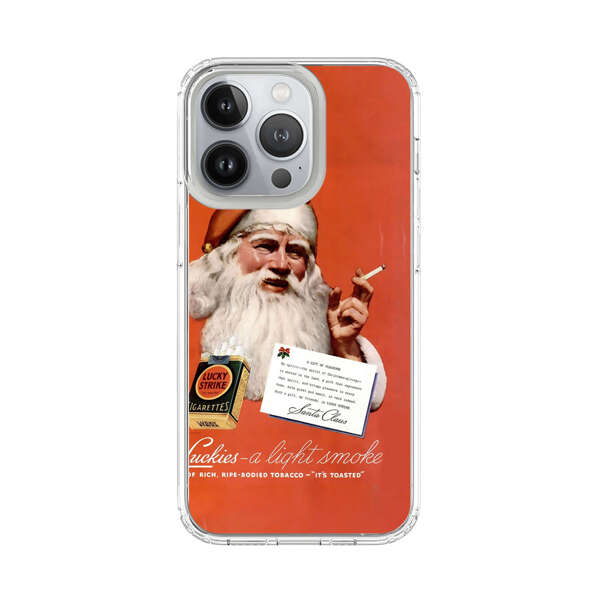 Vintage Santa Claus Smoking Lucky Strike Cigarettes Advertisement iPhone 13 Pro Case