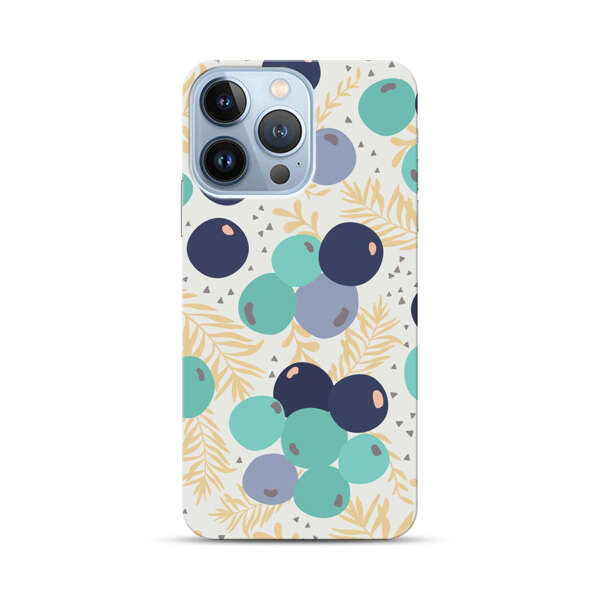 Abstract Berries Pattern iPhone 13 Pro Hard Case