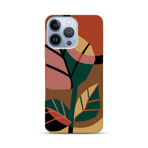 Abstract Geometric Leaves Design iPhone 13 Pro Hard Case