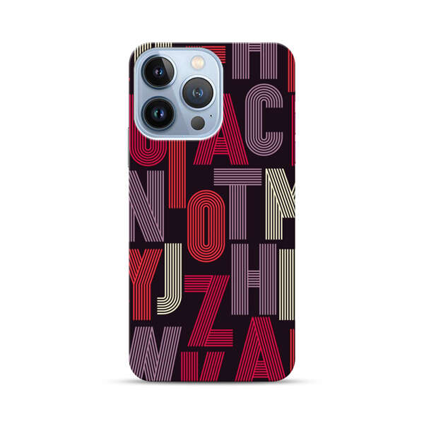 Abstract Letters Pattern iPhone 13 Pro Hard Case