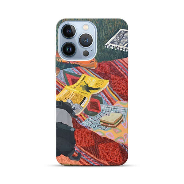 Charming Picnic Scene with Blanket and Food iPhone 13 Pro Hard Case