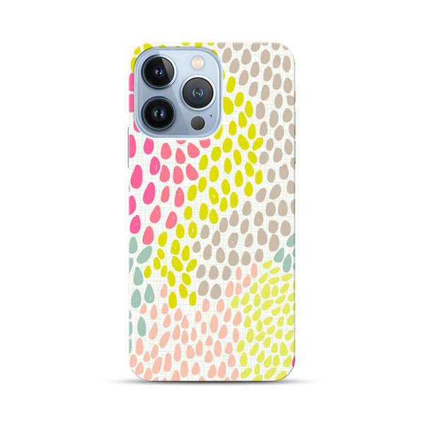 Colorful Abstract Teardrop Pattern iPhone 13 Pro Hard Case